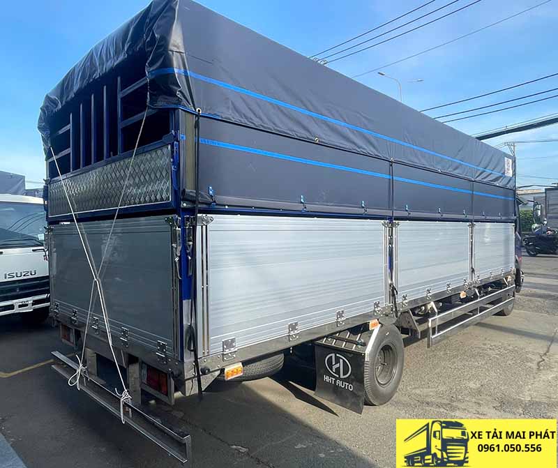 isuzu frr 650 thùng bạt nhôm