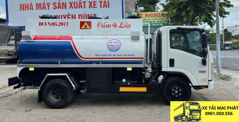xe bồn 7 khối isuzu nqr 550 chở xăng dầu
