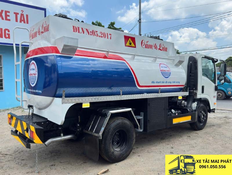 xe bồn 7 khối isuzu nqr 550 chở xăng dầu