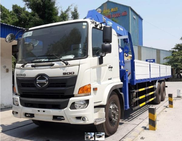 xe tải hino 500 gắn cẩu tanado 5 tấn 5 khúc