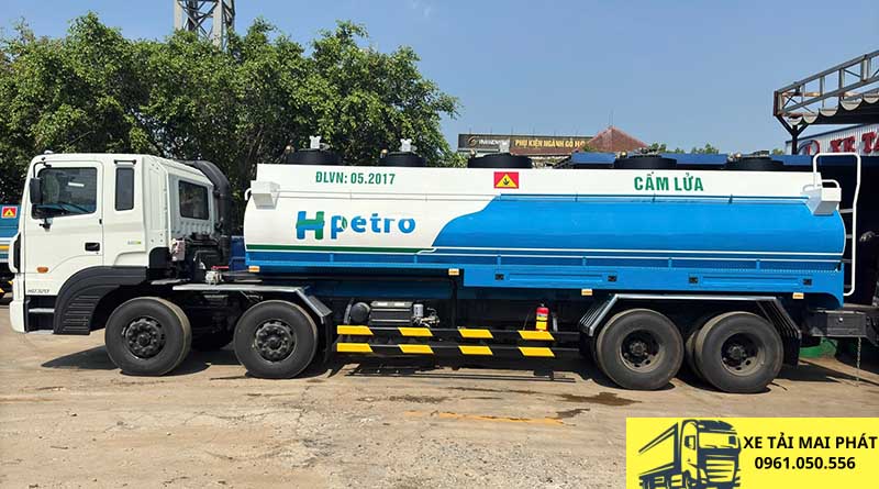 xe bồn 22 khối chở xăng dầu hyundai hd 320