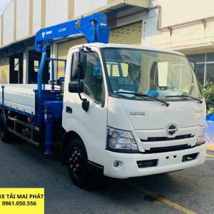 hino 300 2t5 gắn cẩu tanado 3 tấn 4 khúc