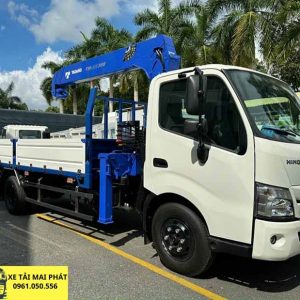 hino 300 2t5 gắn cẩu tanado 3 tấn 5 khúc