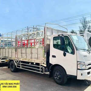 hino 3t5 thùng mui bạt inox