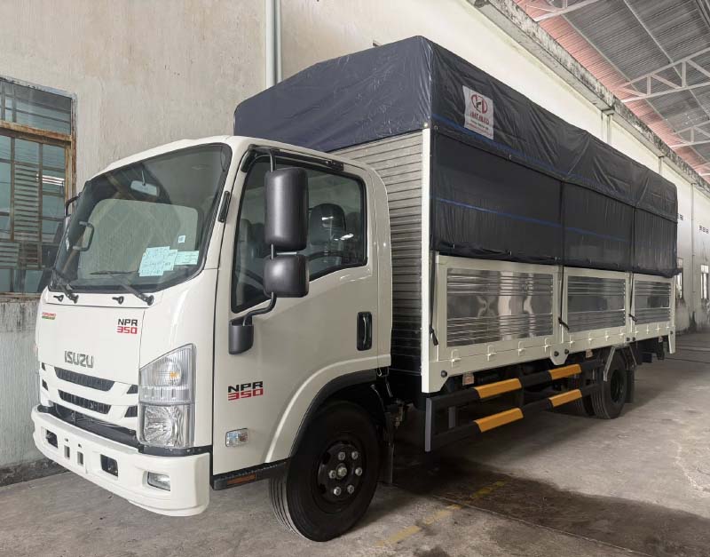 Isuzu NPR 350 Thùng Bạt 10 isuzu npr 350 thùng bạt bửng nâng