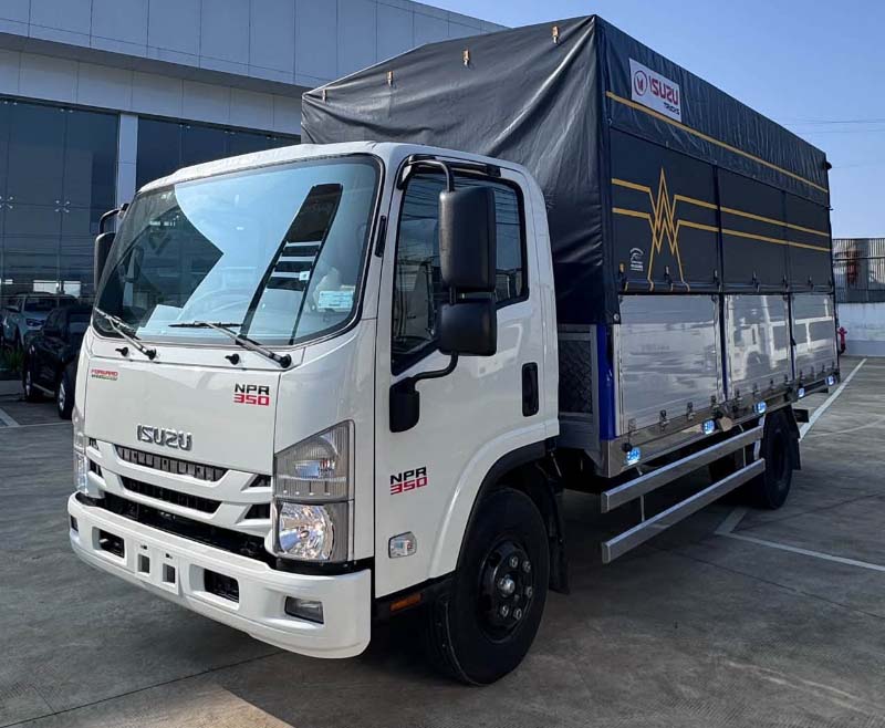 Isuzu NPR 350 Thùng Bạt 6 isuzu npr 350 thùng bạt nhôm