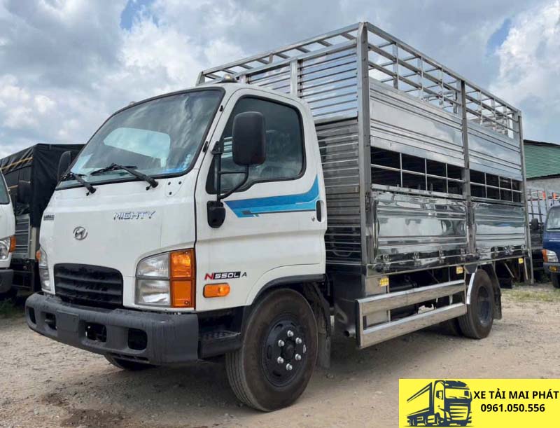 hyundai n550l a thùng chở gia súc