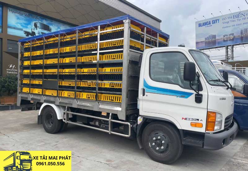 hyundai n550la thùng gia cầm