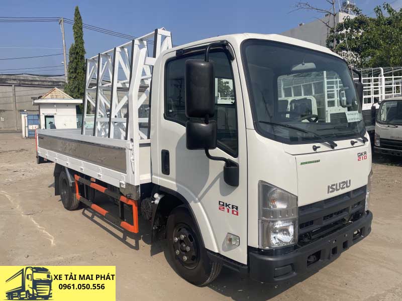 isuzu qkr 210 thùng lửng chở kính