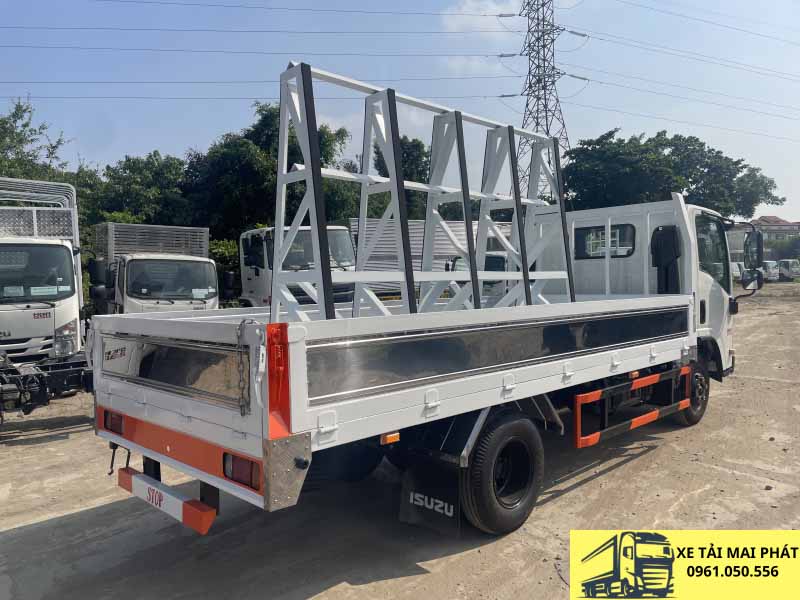 isuzu qkr 210 thùng lửng chở kính