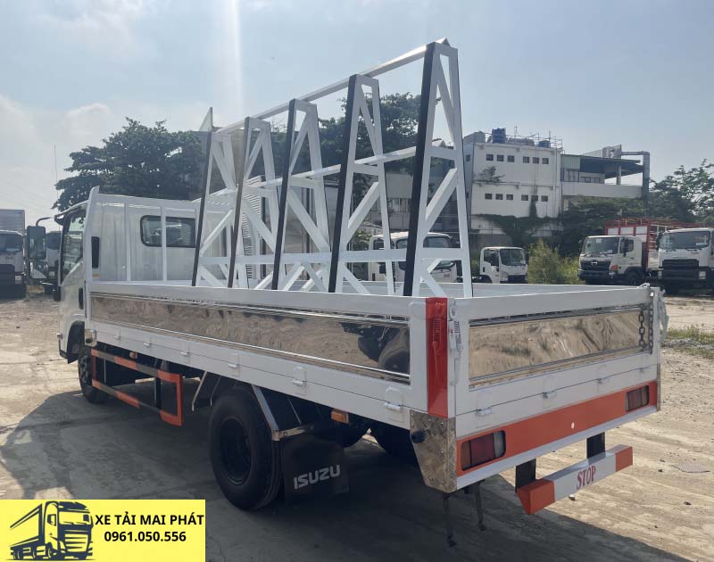 isuzu qkr 210 thùng lửng chở kính