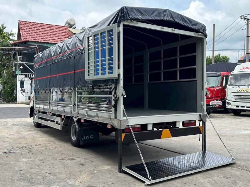 jac n350sl thùng bạt bửng nâng