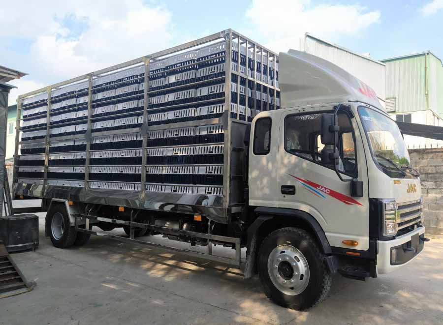 Xe Tải Jac N900 Thùng Gia Cầm 2 jac n900 thùng gia cầm