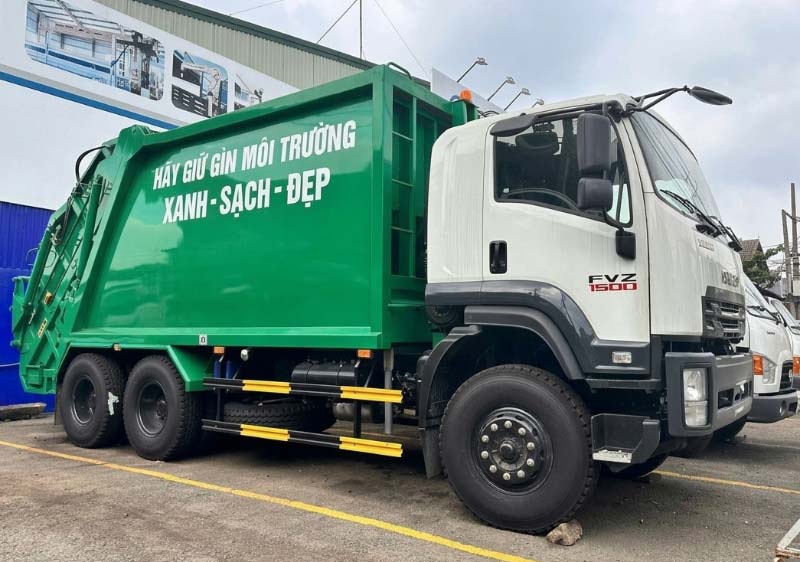 Xe Ép Rác 22 Khối Isuzu FVZ 1500 2 xe ép 22 khối rác isuzu fvz 1500